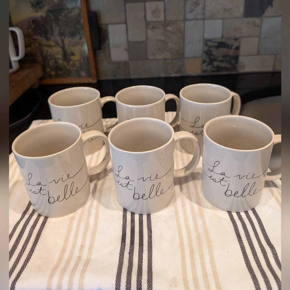 La Vie Est Belle Mugs From Simons